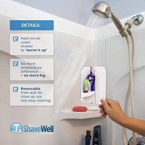 shower mirrors for shaving fogless